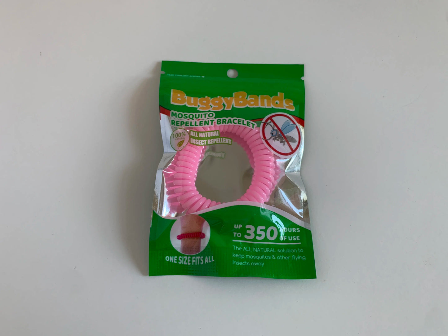 BuggyBands Mosquito Repellent Bracelet Pink