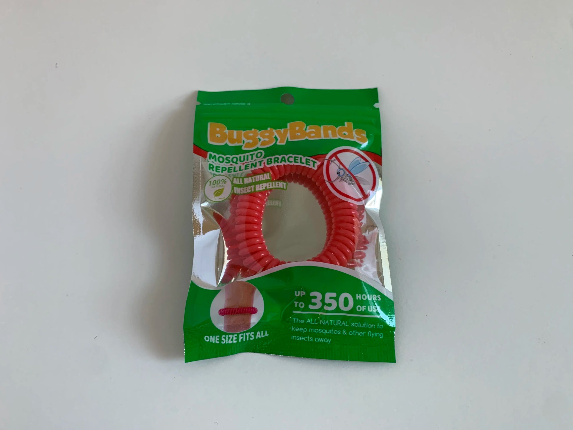 BuggyBands Mosquito Repellent Bracelet Red