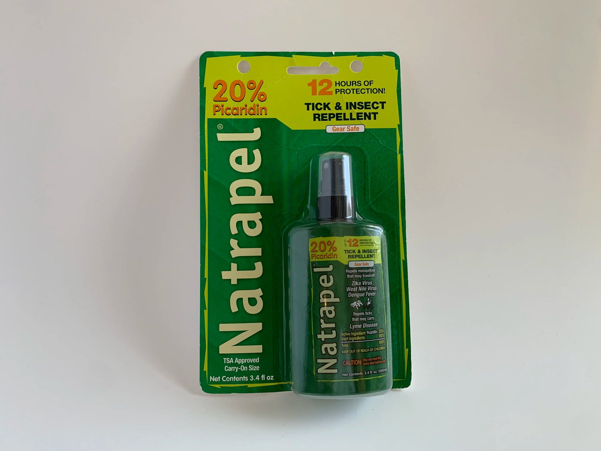 Natrapel Tick Insect Repellent Picaridin 20 Percent Spray Pump 3.4 Fluid Ounces